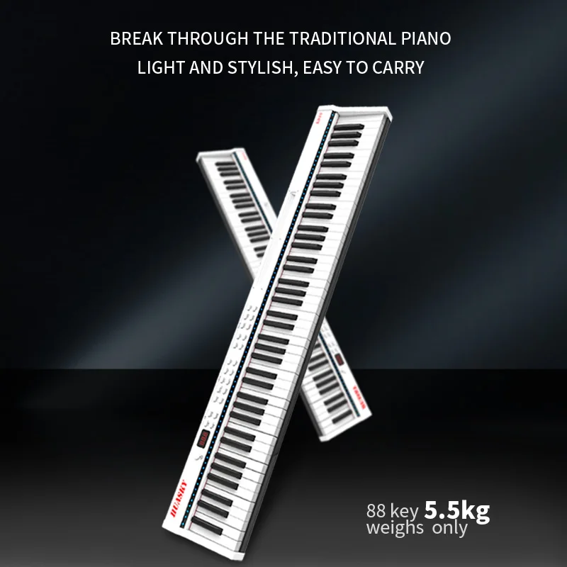 
2020 New high quality professional portable white 88 key piano usb MIDI digital Controller keyboard electronic piano 