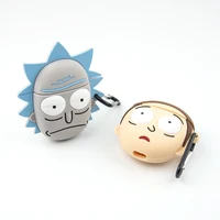 

3D Cartoon Earphone Case Cover Funda Silicone Rick and Morty for Airpods Case