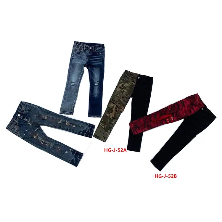 

Wholesale Distressed Wash Children Denim Trousers Jeans For Kids, Customers' requested