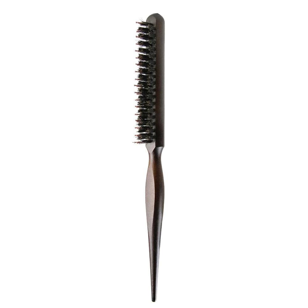 

Wholesale Slim Teasing Comb Brush Boar Bristle Hair Brush, Customized color