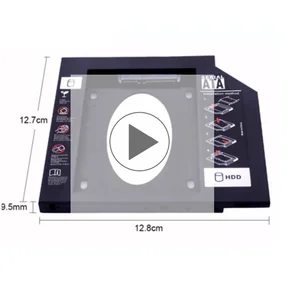 Laptop 2.5" SSD HDD Caddy CD DVD ROM Drive Bay