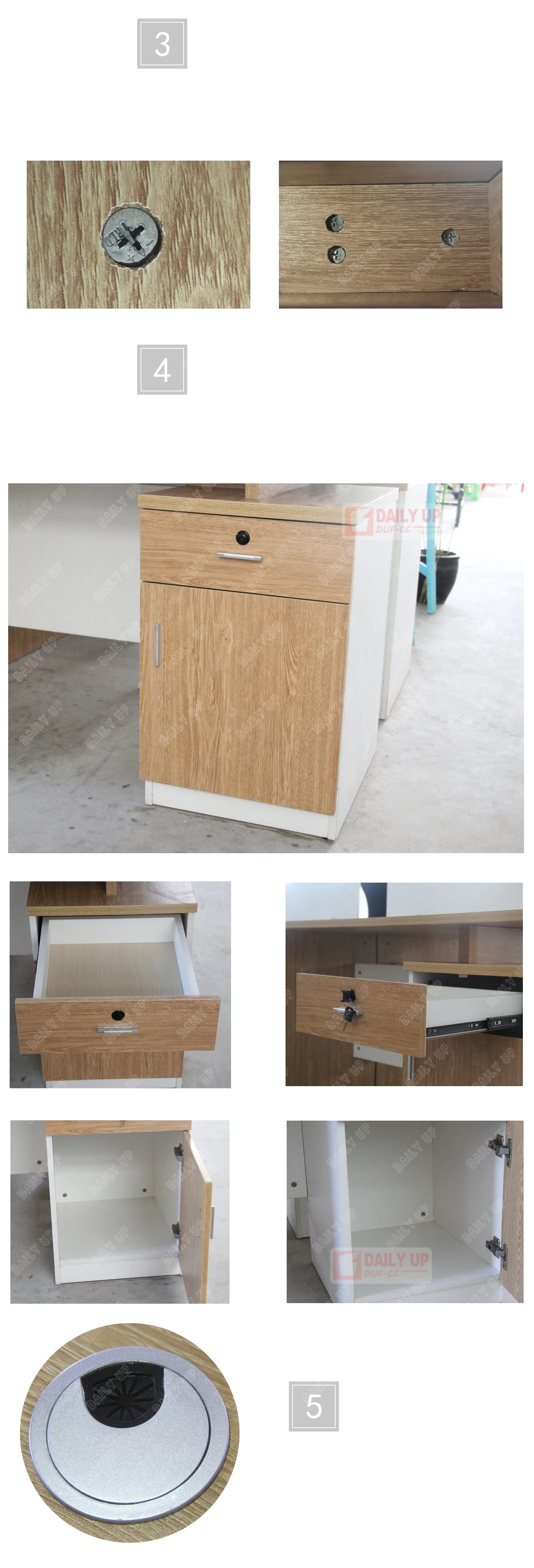 cheapest wooden 4 seats executive office furniture desk office computer desk