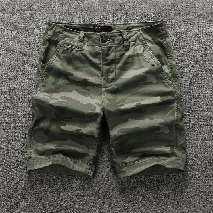 

Hot sale 2022 new Mens Camo Cargo Shorts Multi Pocket Khaki Relaxed Fit Short Length Work Pants Camouflage Trousers Big and Tall