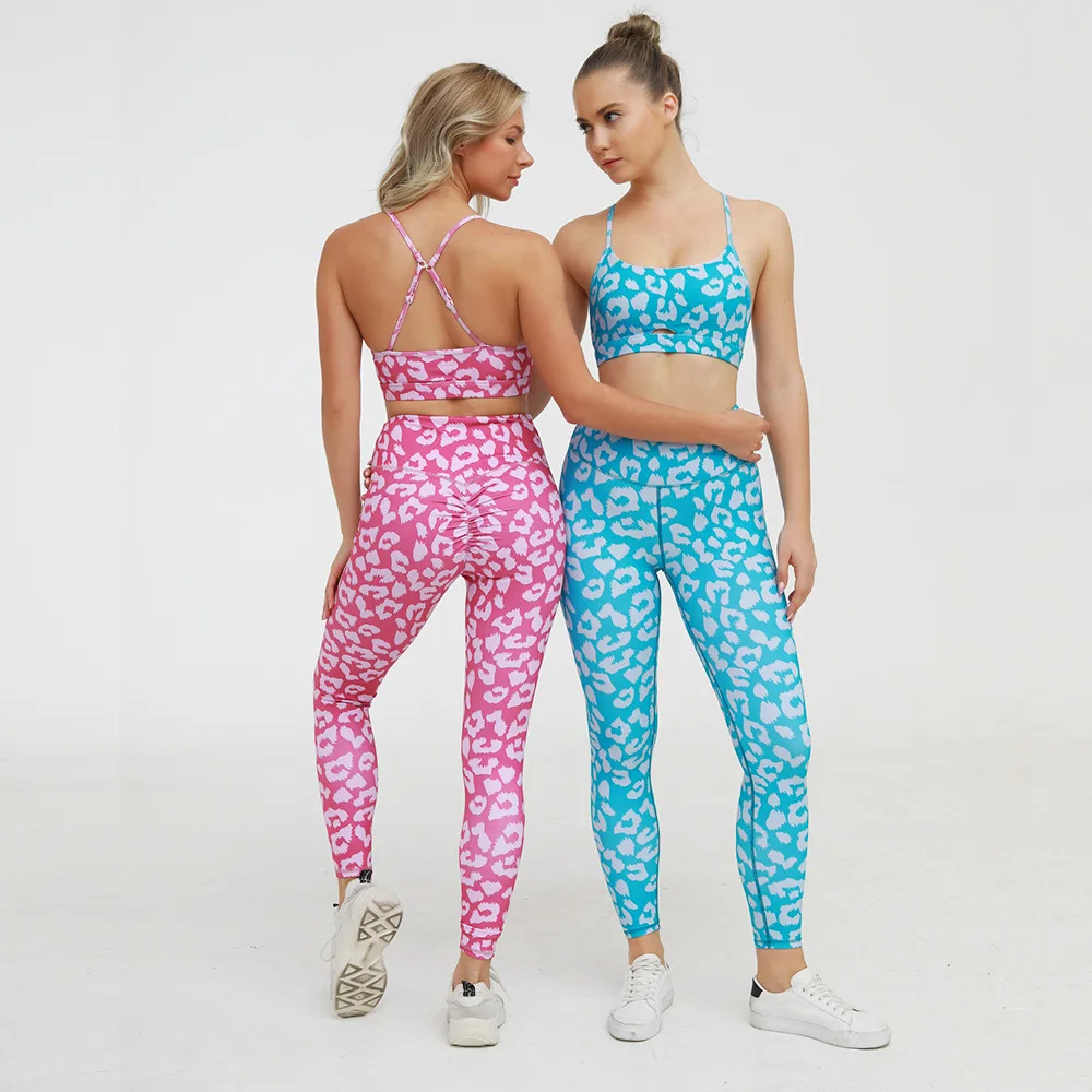 Toplook Printing Yoga Sets Women Gym Clothing Fitness Workout Suits S446