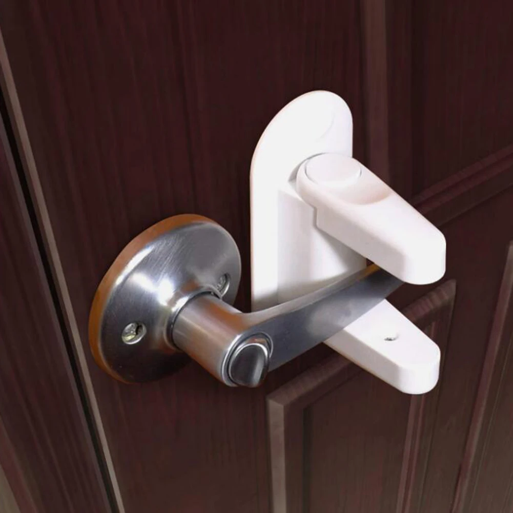 

Baby Proofing Door Handle Lock Childproofing Door Knob Lock Easy to Install and Use 3M VHB Adhesive Door Lever Lock