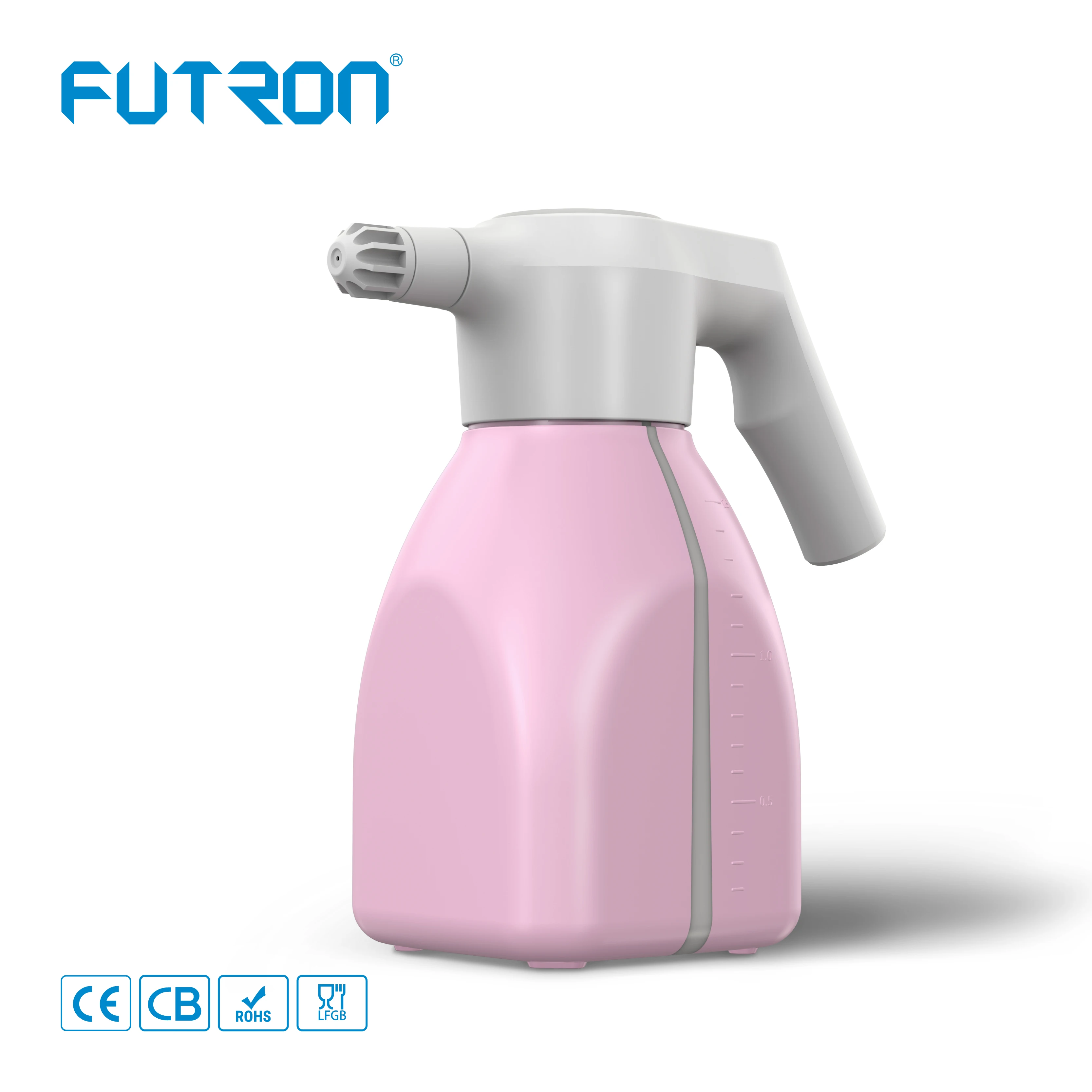 

water mist fogging atomizer USB rechargeable electric battery power garden pump sprayer, Green/pink