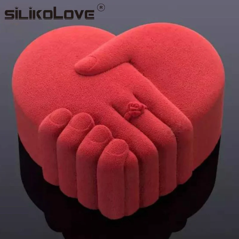 

Hand romantic DIY Valentine 's Day gift heart mousse molds food grade mould handmade cake mould, As picture or as your request