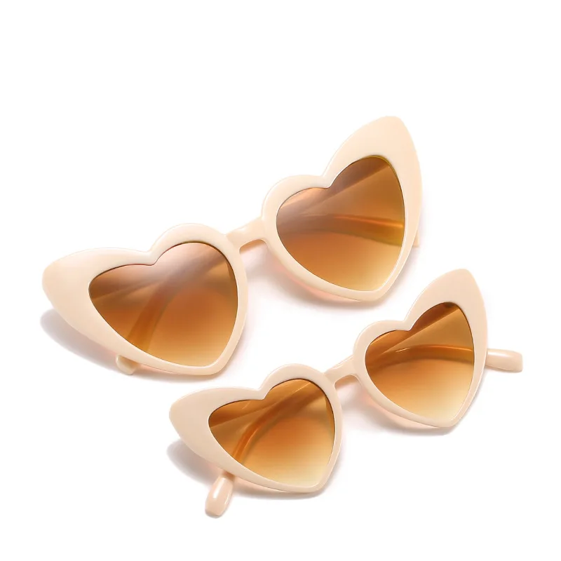 

mommy and me sunglasses Heart Shape Cute Kids Sunglasses Women Sunglasses Sun Glasses Gafas De Sol Matching Mommy And Me Shades