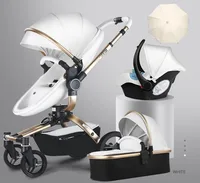 

High Quality Aulon Luxury Baby Stroller 3 in 1 High land-scape Fashion Good Carriage European design Pram wheels