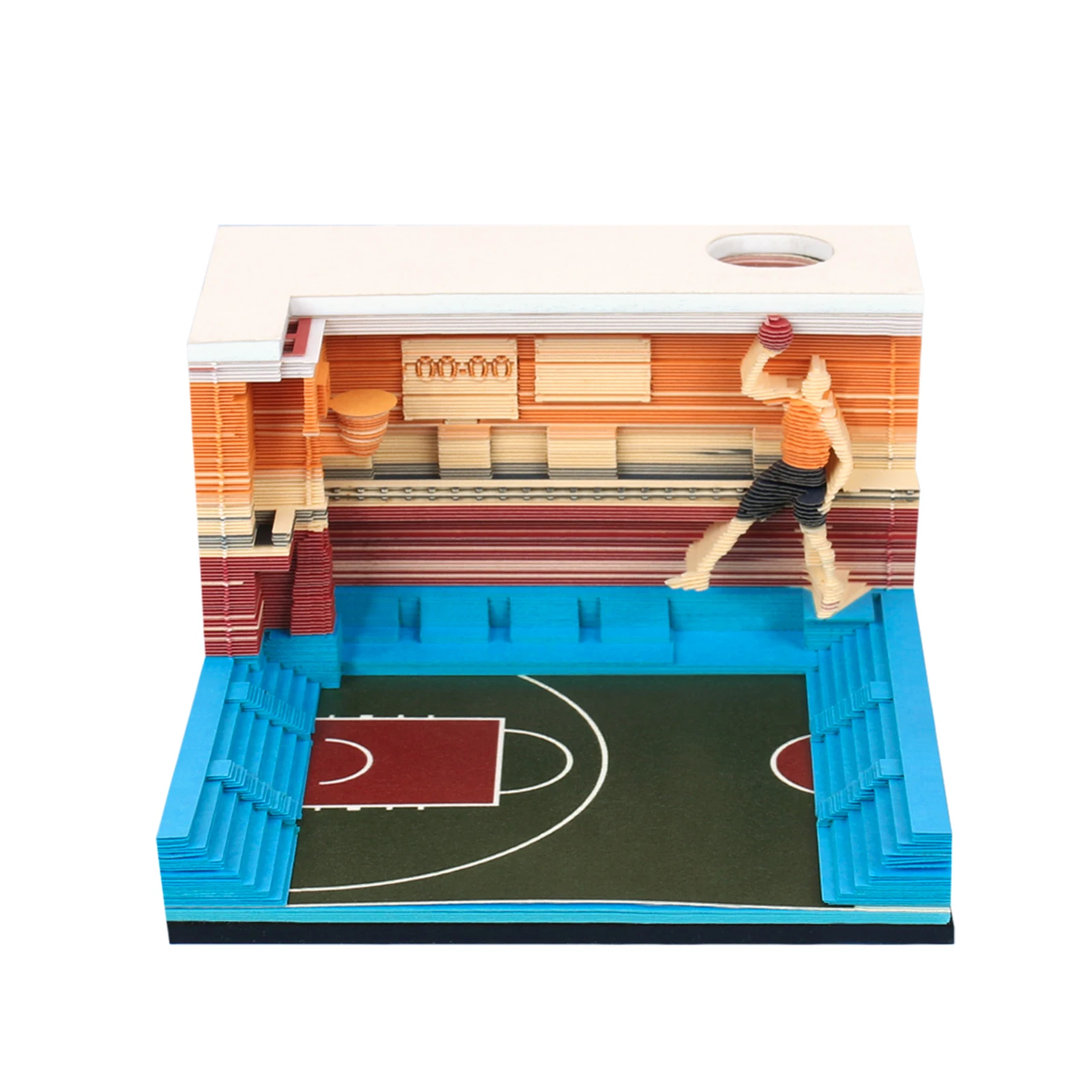 

Paper Carving Craft Gift Tear Sticky Notes Basketball Faith 3d Memo Pad