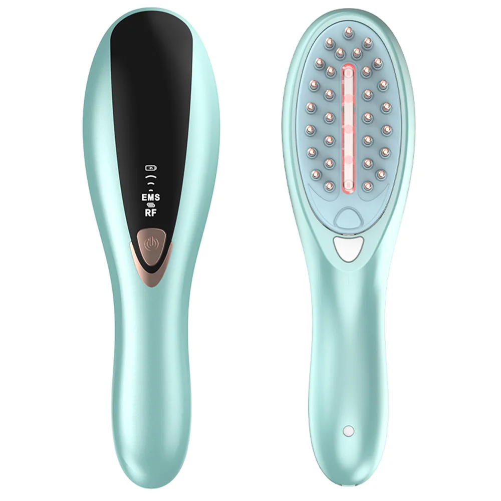 

Ems Laser Hair Growth Comb Laser Scalp Massager Oil Applicators Scalp Massager Independent Liquid Tank To Comb