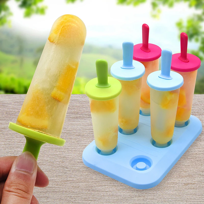 

Home DIY Plastic Popsicle Molds Ice Cream Popsicle Makers, Green