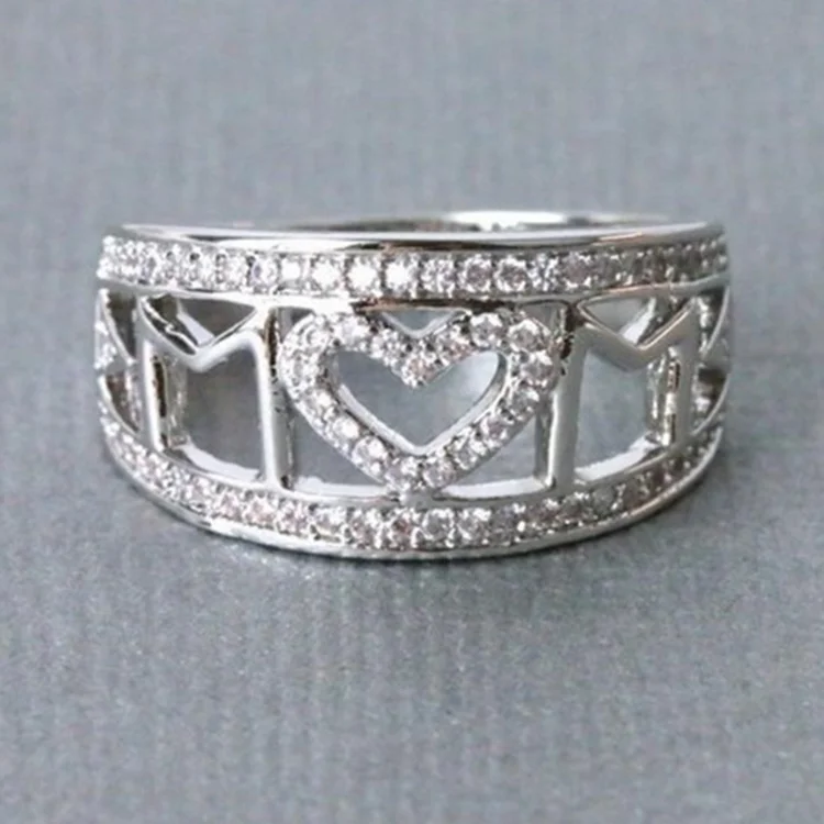 

Wholesale Diamond Jewelry Ring White Gold Heart Shape Engagement Ring