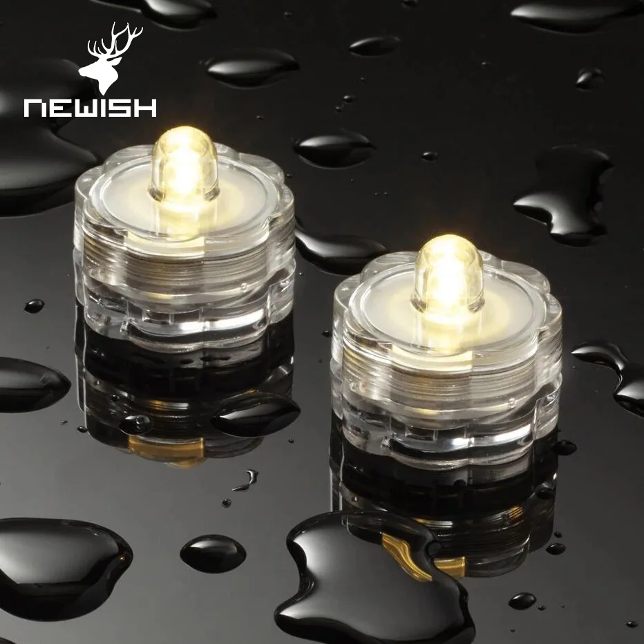 Newish outdoor use led candle tea light waterproof underwater use for home holiday decor