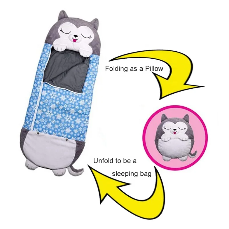 

New Kid Blanket Sleeping Bag Children's Sleeping Bag Happy Cartoon Animal Sleeping Foldable Bag