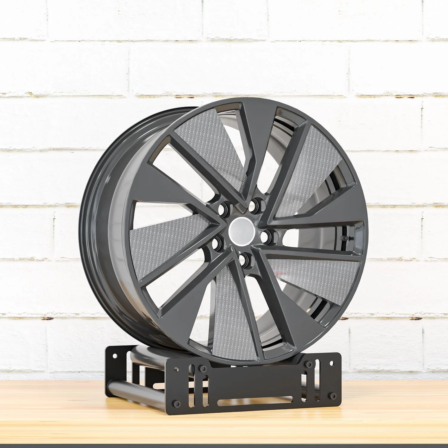 Wheelrim Display Stand Rotatable Wheel Rim Rack Spinning Rim Display Stand