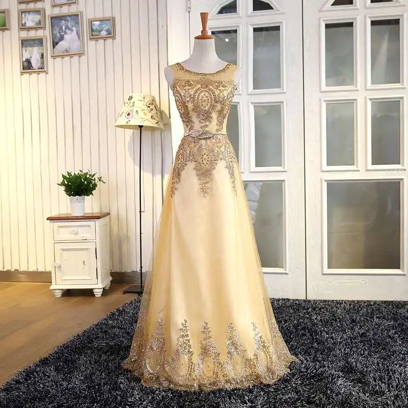 

2019 Sequin Beaded Strapless Evening Dress formal dresses for women