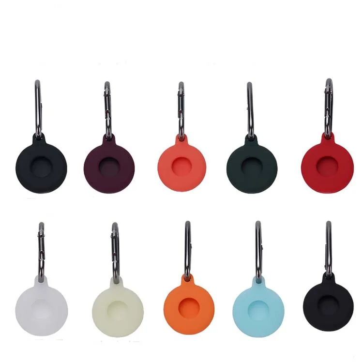 

Silicone protective cover for airtag lightweight soft protective skin cover accessories
