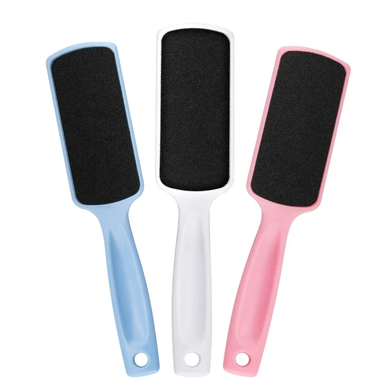 

High Quality Double Side Sandpaper Foot File Pedicure Hard Skin Callus Remover Foot Care Scrubber, White ,pink,blue