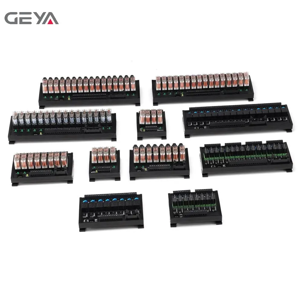 

GEYA FY-NG2R-6C PLC Din Rail Type 6 Channel Relay Module 5V 12V 24V Relay Board Electromagnetic Relay