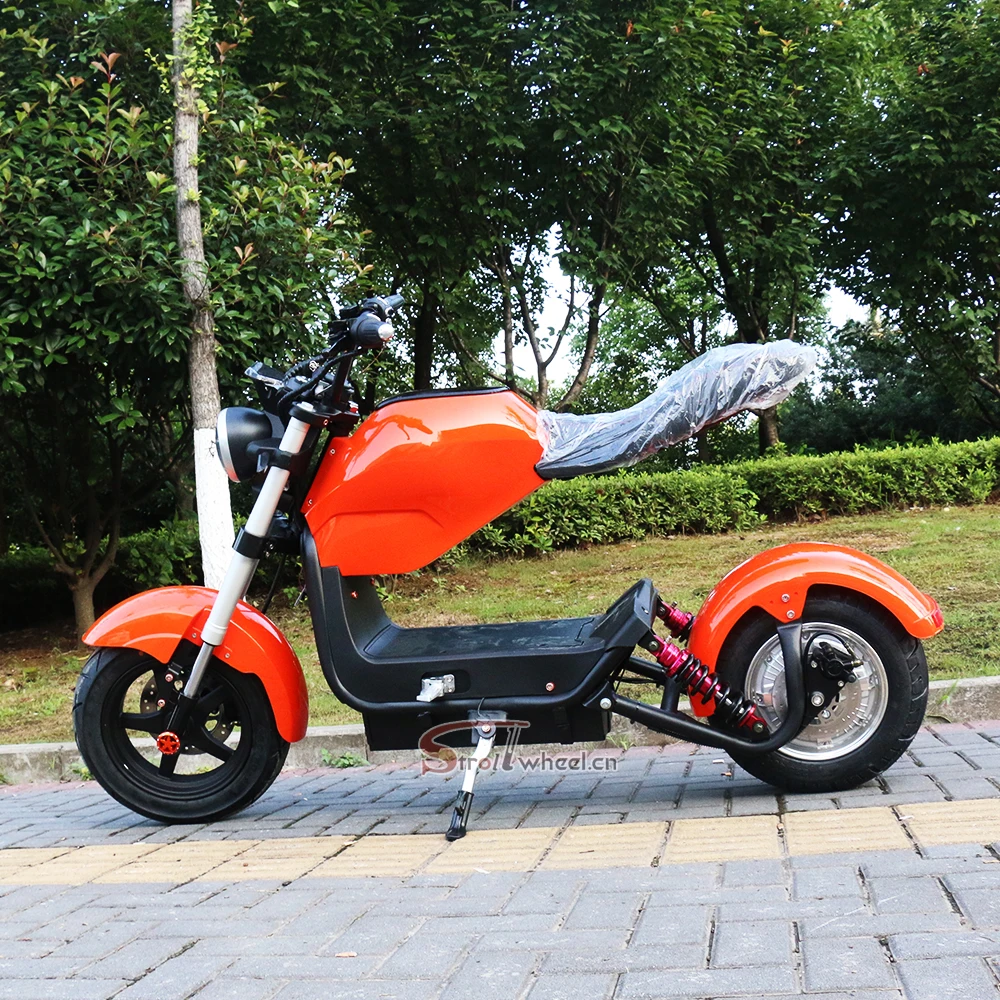 

Europe warehouse to door New EEC/COC Citycoco 3000W electric scooter with eec certificate, Red