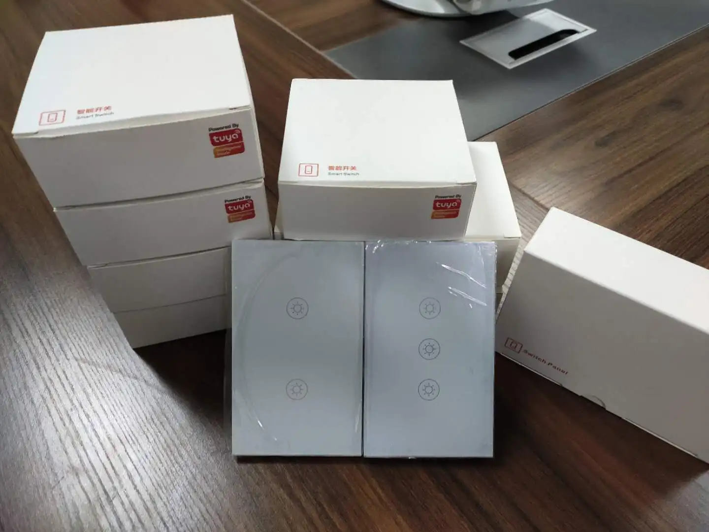 TUYA Smart Life App Develop Remote Control Works Amazon Alexa and Google Home Smart Zigbee EU Electric Wall Touch Light Switch - ANKUX.COM