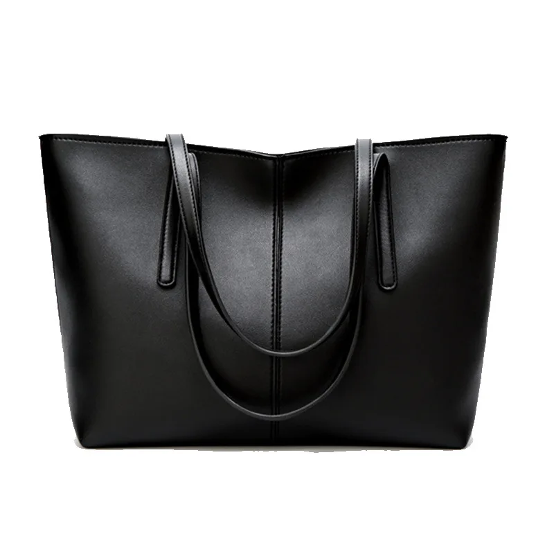 

2021 Designer New Fashion Trendy Women Luxury Big Handbag Wholesale PU Leather Large Capacity Ladies Black Tote Hand Bag