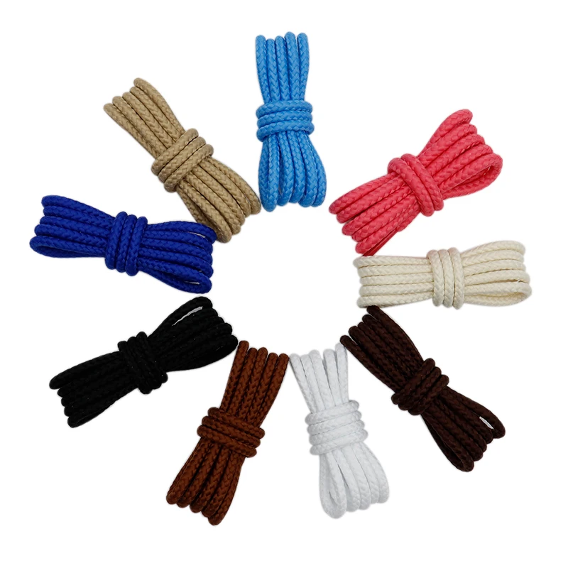 

Xuansi Sneaker Accessories Shoelace Manufacturer direct selling High Quality Good Looking solid color Round Polyester shoelaces