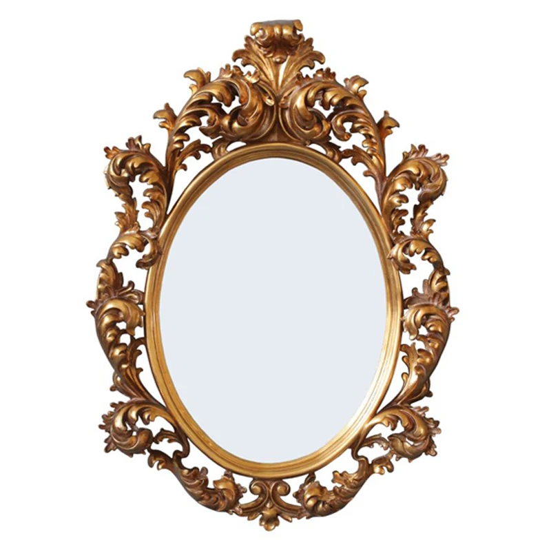 

Handmade craft wood carving gold big classic round fancy wall mirror european classic home decor mirror, Avaliable
