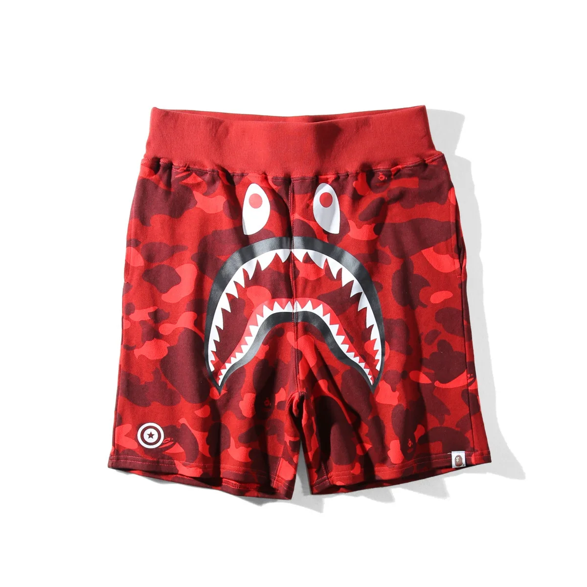 

Bape Shark Shorts Brand Men and Women Classic Camouflage Ape-Man Five Points Loose Casual Pants, Customized colors