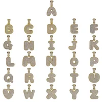 

2019 Fashion Silver/Gold/Rose gold Custom Twist Chain CZ Micro Pave 26 Alphabet Letter Pendant Necklace Hip Hop Jewelry Hot Sale