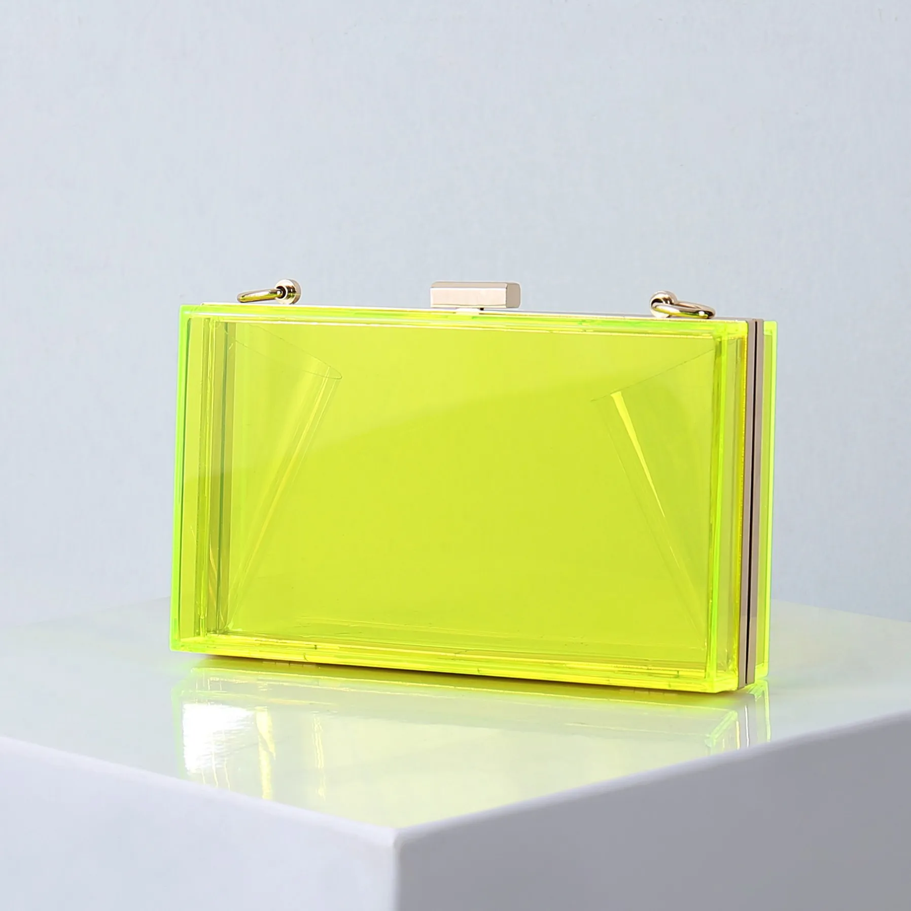 

wholesale fashion latest women clear acrylic clutch evening bag, Multi-colors