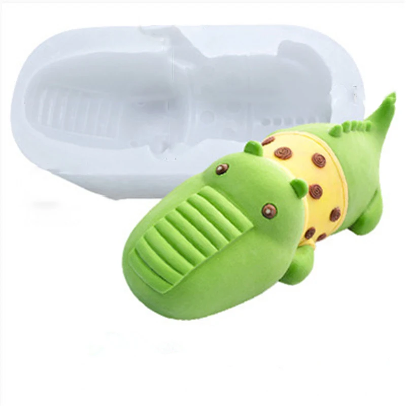 

Z0107 Wholesale new Diy crocodile Bear Dog ice cream mold creative handmade pet mousse cake silicone molds