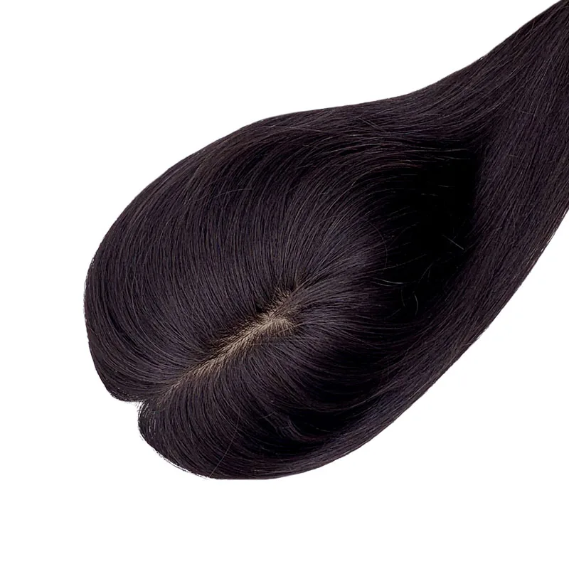 

M03 quality pieces remy indian hair Injection Silk Toupee for woman, #1/#1b/#2