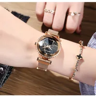 

Starry sky watch luxury women magnetic watches