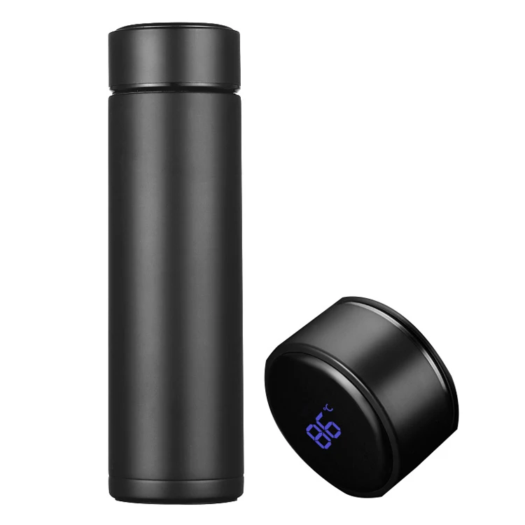 

Stainless Steel Thermos cup for Hot and Cold Drinks with LED Temperature Display Touch Screen Smart water bottle, Black or customized