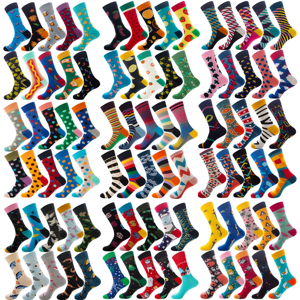 Custom Wholesale Multi-color New Arrival Men Socks 100% Cotton