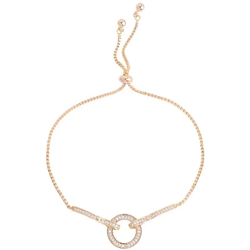 

New Minimalist Girlfriends Bracelet Niche Design Bracelet Pull Adjustable Bracelet Sublimated Charm Jewelry, As shown