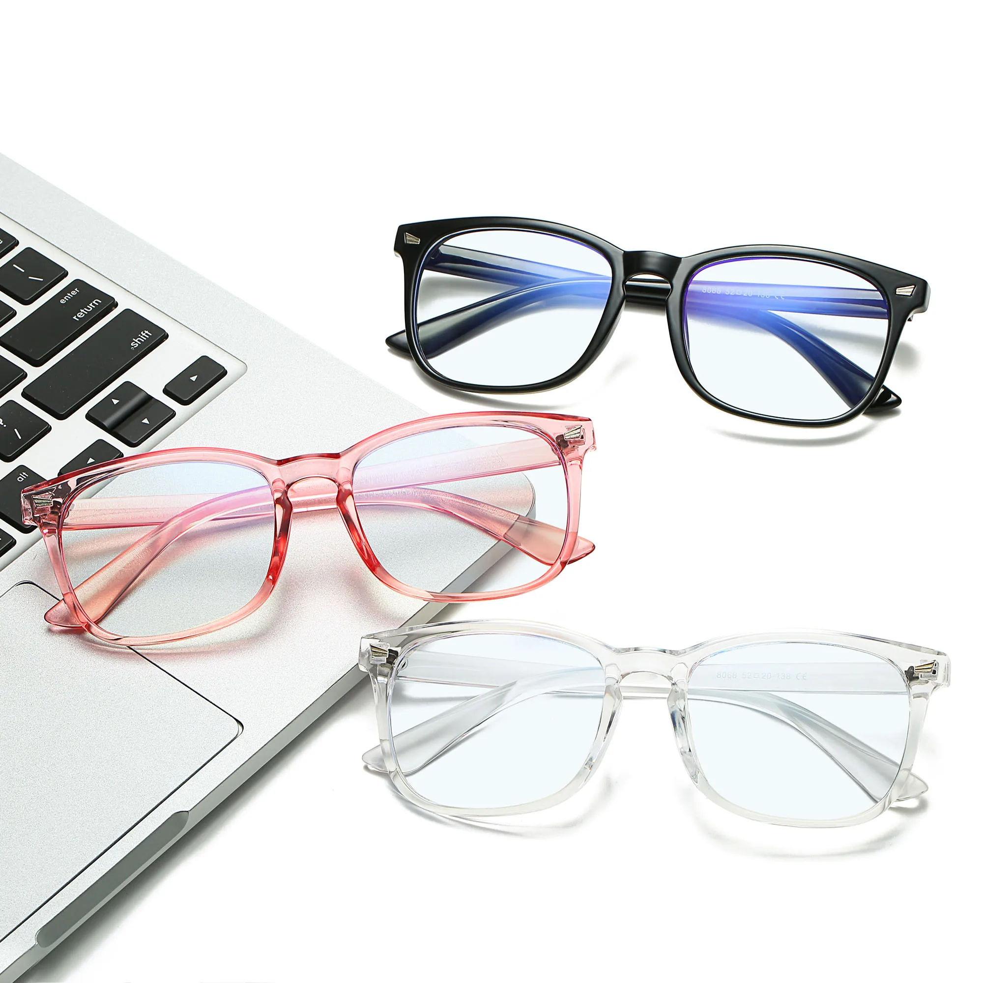

2022 Fashion Retro Square Frame Anti blue light filter blocking glasses Gaming Computer Glasses