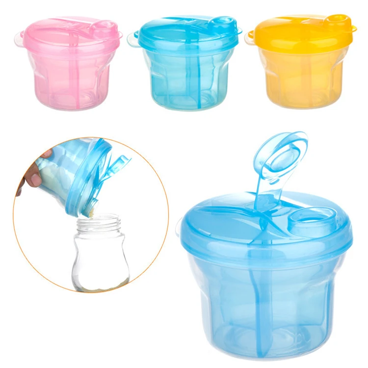 

3 layer Portable Baby Food Storage Box Essential Cereal Cartoon Milk Powder Boxes Toddle Kids Formula Milk Container, As pic