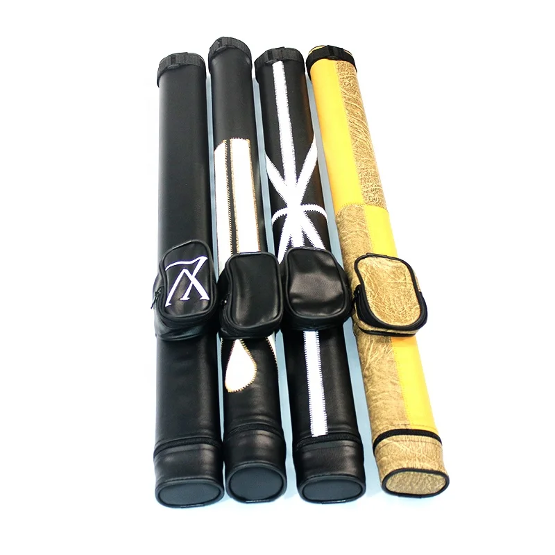 

Promotion Random Selection 1B*1S 2 Pieces Design PU Leather Billiard Pool Cue Case For Sale