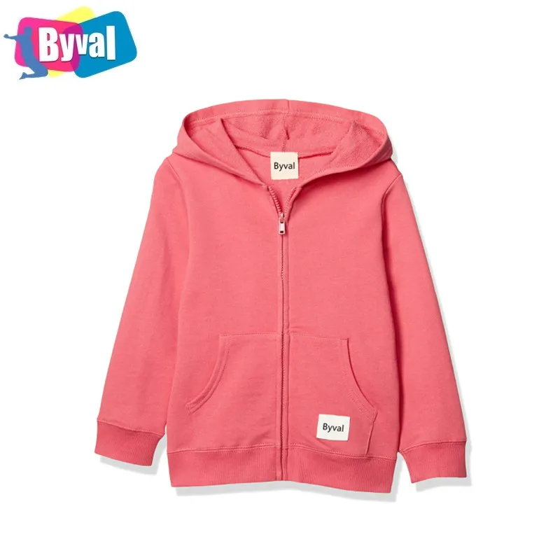 

Byval custom zip up Baby Hooded Sweatshirt Infant Boy Hoodie Kids Sweatshirt with Hood Clothes Spring Autumn Children Black, Customized color