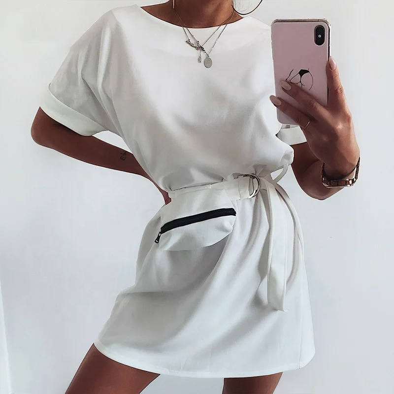 

Women Elegant Summer Midi Dress Dress Elegant Latest T Shirt Dress Designs For Ladies Ropa Pakaian, Customized color