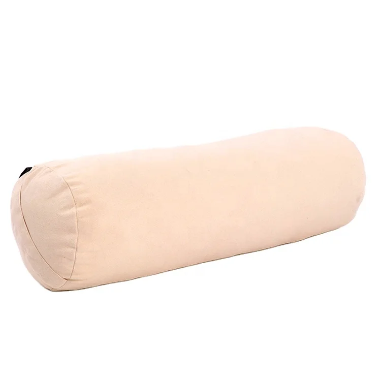 

Very portable multi purpose yoga round cotton bolster cushion pillow, Black/army green/blue/gray/purple/pink/light yellow/customized