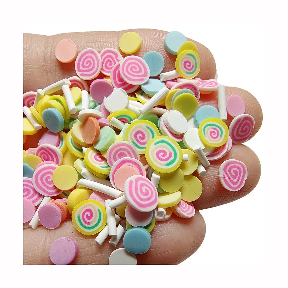 

500g Multi Slices Polymer Hot Clay Circle Cookie Sprinkles for Slime Filler Soft Pottery DIY Crafts Nail Art Decor