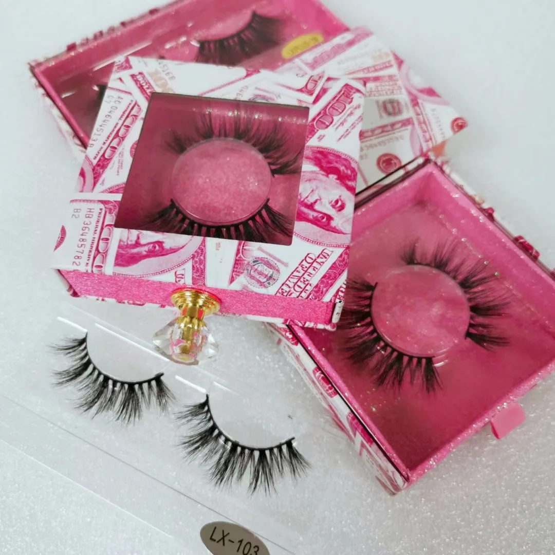 

2021 Hot Selling Vendor Eyelashes Mink Lashess Full Strip Lashess, Black