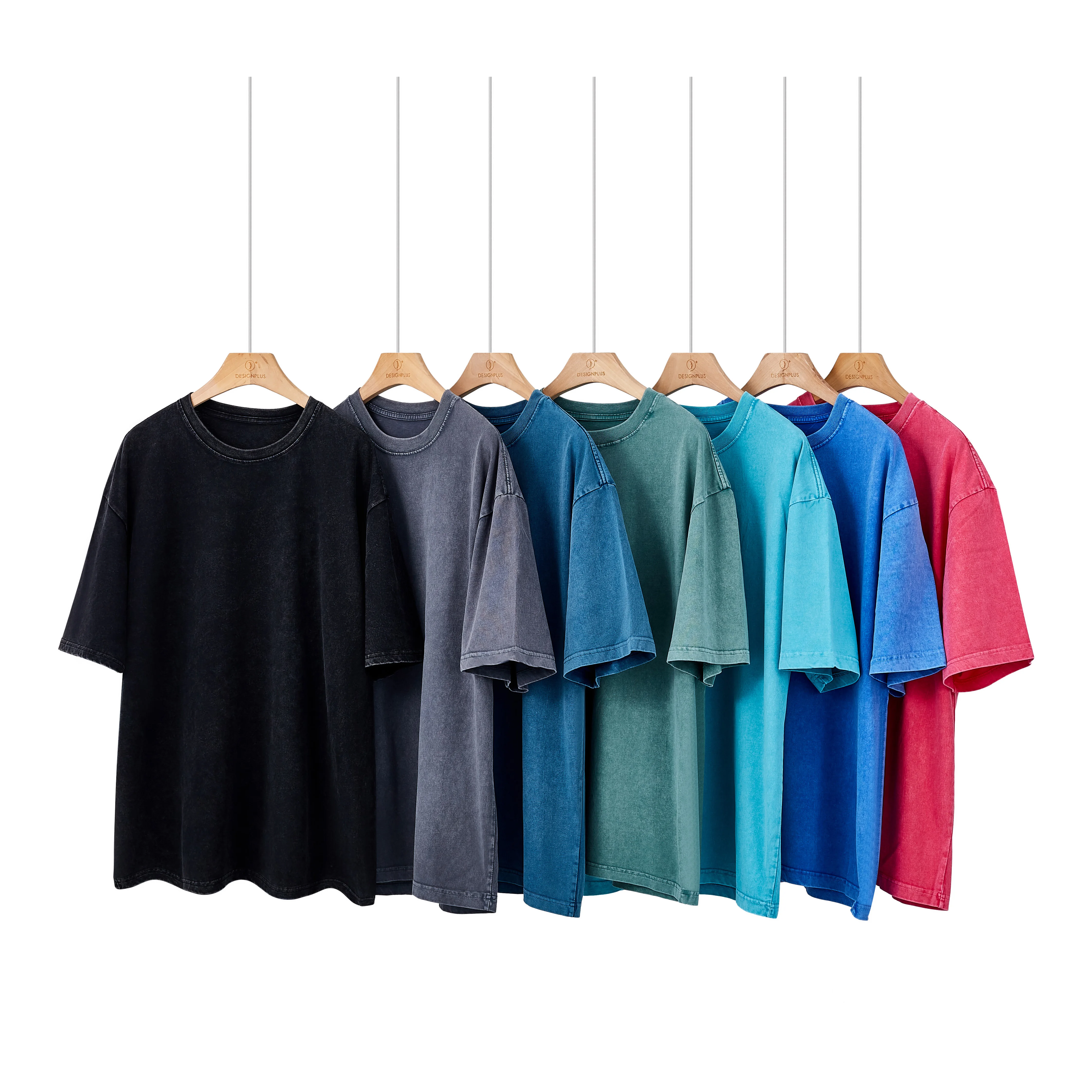 

L9 New Style Soft Trendy Retro Distressed Wash Cotton Oversized Tshirt 100% Cotton Custom Printing Men T Shirt, 7 colors