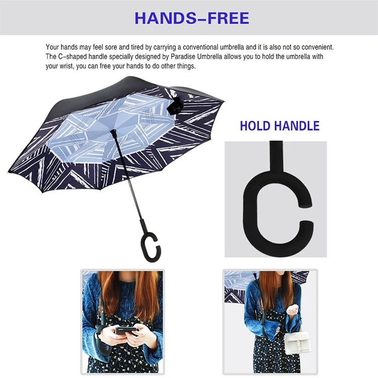 China manufacturer wholesale cheap reserve folding inverted umbrella