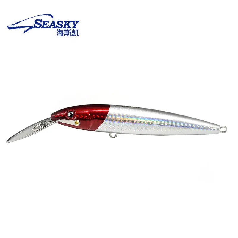 

hotsale big game lead hard bait sinking minnow deep diving GT tuna metal lip head trolling marlin 30g, 5 colors