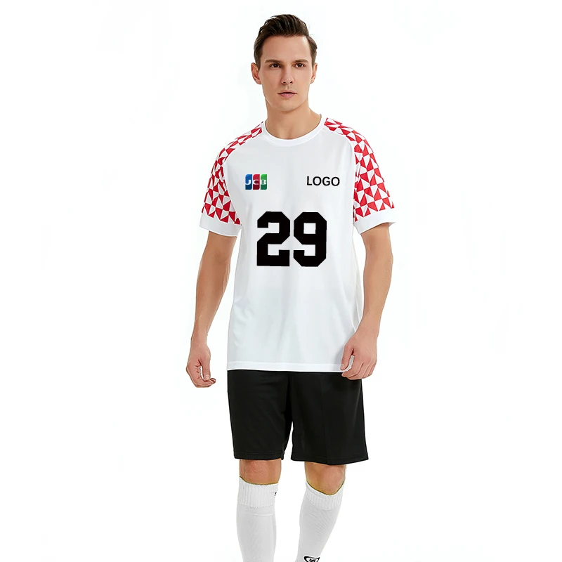 

New Model Soccer Sportswear T shirt Shorts Adult Custom Men's Football Soccer Jerseys Uniform